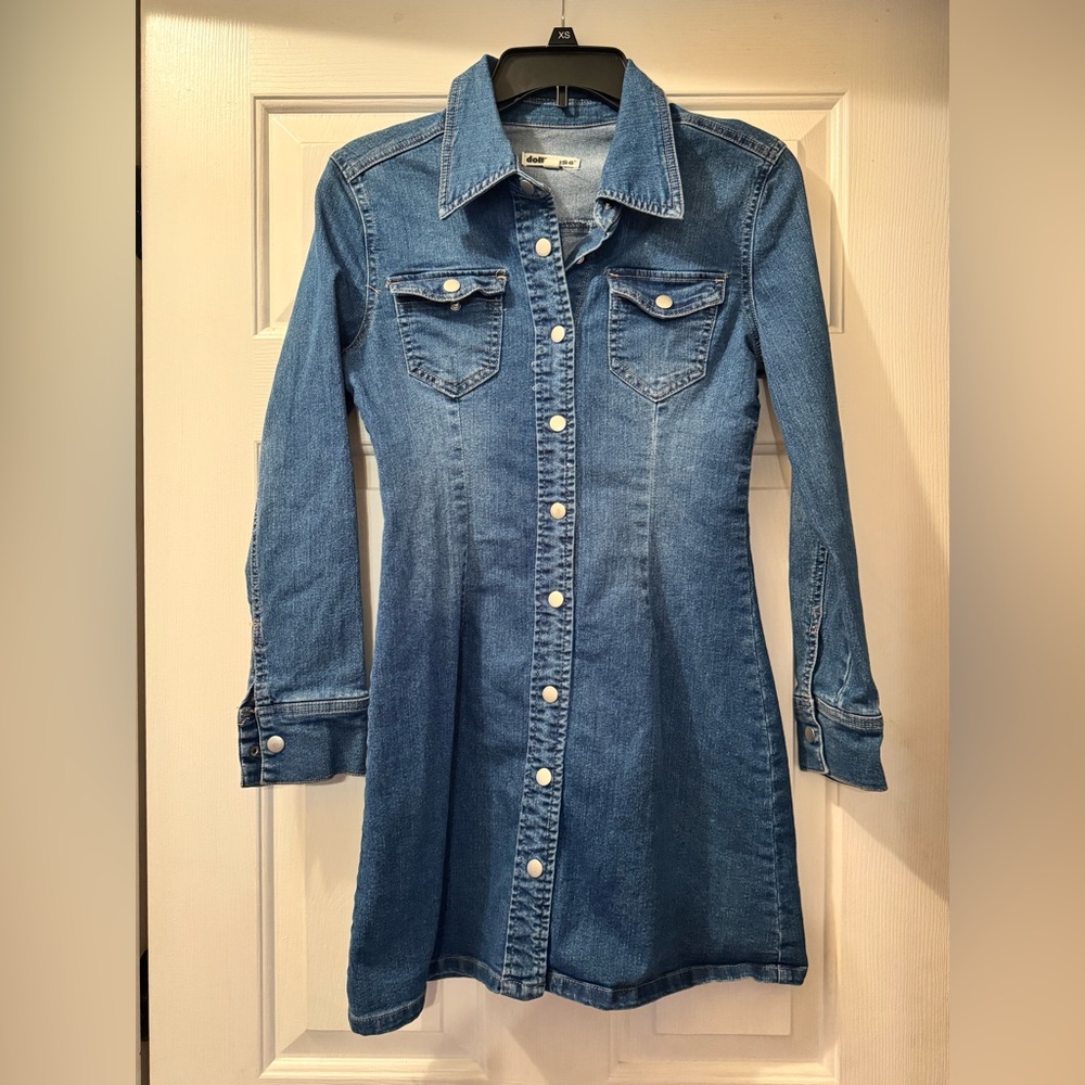 Dollhouse Blue Denim Dress